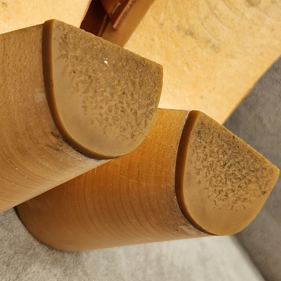 Swedish Hasbeens Clogs 7 Tan Leather Slip In Classic Mules Boho Scandinavian - Picture 17 of 17